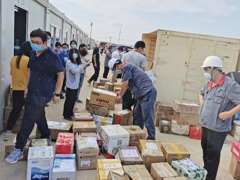 支援物资顺利抵达古天乐太阳娱乐集团泰国工厂